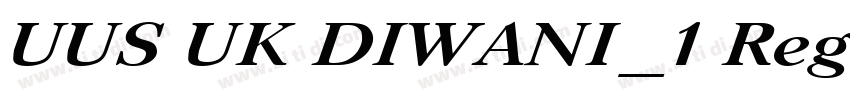 UUS UK DIWANI_1 Regu字体转换